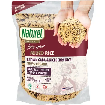 Naturel Organic Rice Mixed Brown Gaba Riceberry