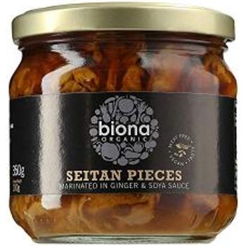 Biona Organic Seitan Pieces In Soya Sauce And Ginger 350g