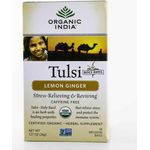 Organic India Tulsi Tealemon Ginger 25 Count pack Of 2