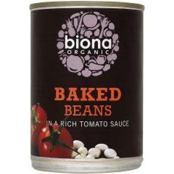 Biona Organic Canned Baked Beans In Tomato Sauce 400g
