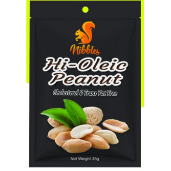 Nibbles Australian Premium Hioleic Unsalted Peanut 35g