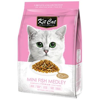 Kit Cat Premium Mini Fish Medley Dry Cat Food