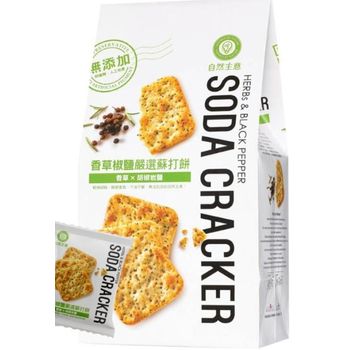 Natural's Idea Soda Cracker Herbs And Black Pepper 180g