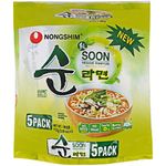 Nong Shim Instant Noodle Veggie Soon Ramyun 5 x 112g
