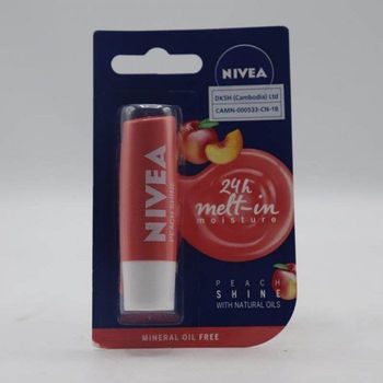 Nivea Peach Shine Carling Lip Balm
