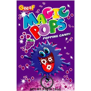 Geef Magic Pops Popping Candy Grape Flavor 200g