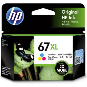 HP 67xl Genuine High Yield Ink Cartridge Tri Colour