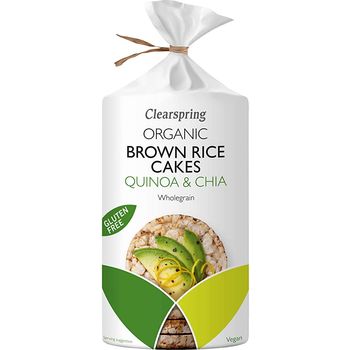 Clearspring Organic Brown Rice Cakes Quinoa And Chia 120g