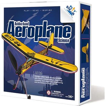 Play STEM Rubber Band Airplane Science J 3 Cub