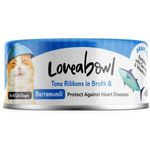 Loveabowl Cat Canned Food Tuna Ribbons With Barramundi In Broth 70g