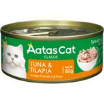 Aatas Cat Tantalizing Tuna And Tilapia In Aspic 80g Carton Of 24