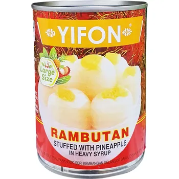 Yifon Can Fruit Rambutan Stuffed With Pineapple 565g