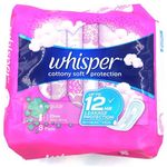 Whisper Cottony Clean Regular Flow Non Wing 8s