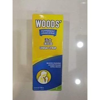 Woods Peppermint Cough Syrup 100ml Relieves Coughing Soothes Sore Throat