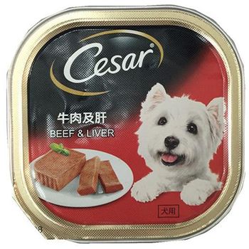 Cesar Beef And Liver Pate Dog Food 100g