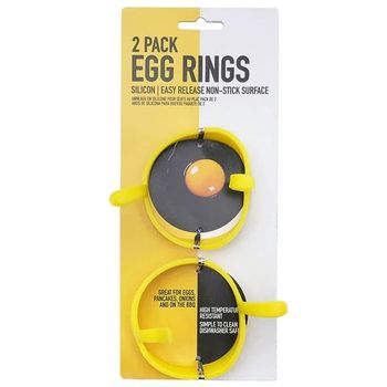 UBL Silicon Egg Ring 2 Non Stick Heat Resistant Egg Fried Poacher Mould Easy Clean