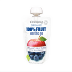 Clearspring Ltd A Clearspring Organic Fruit On The Go Apple And Blueberry 1 x 120g