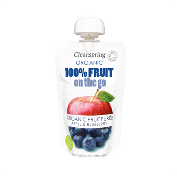 Clearspring Ltd A Clearspring Organic Fruit On The Go Apple And Blueberry 1 x 120g