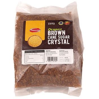 Imayam Organic Brown Cane Crystal Sugar 500g