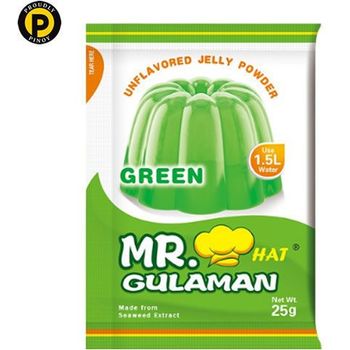 Mr Hat Gulaman Jelly Powder Mix Green 25g