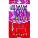Colgate Zig Zag Medium Bristles Toothbrush 6pcs