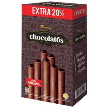 Garuda Food Chocolatos Dark Chocolate Flavored Sponge Rolls 336g