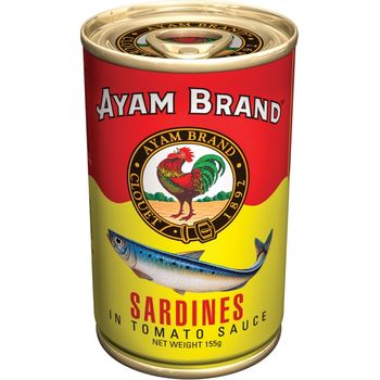 Ayam Brand Sardines in Tomato Sauce 155g