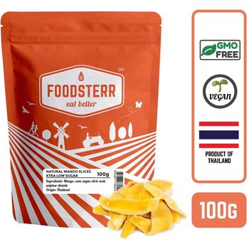 Foodsterr Natural Mango Slices Low Sugar 100g