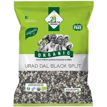 24 Mantra Organic Dal Urad Black Split Pouch 500g