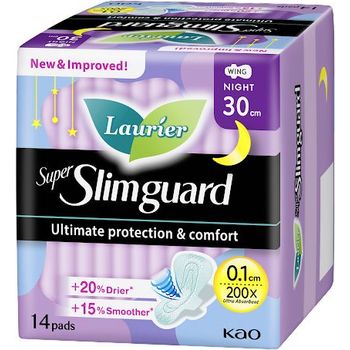 Laurier Super Slimguard Night 30cm 14pcs