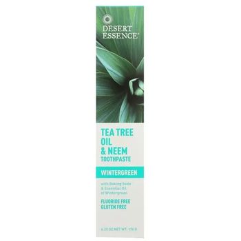 Desert Essence Tea Tree Oil Toothpaste and Neem Wintergreen 176g