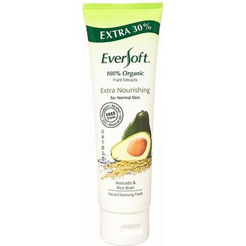 Eversoft Organic Avocado And Rice Bran Facial Cleansing Foam 130g