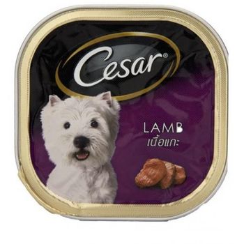 Cesar Lamb Dog Food Can Foil Tray 100g