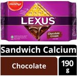 Munchy's Lexus Sandwich Calcium Crackers Chocolate 190g