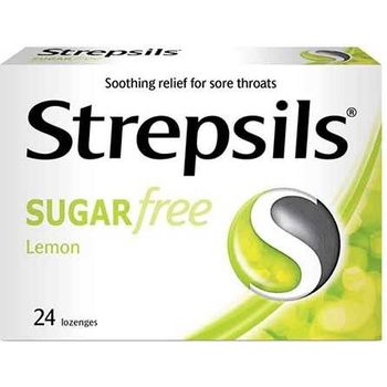 Strepsils Lozenges Box Sugar Lemon