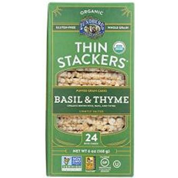 Lundberg Thin Stackers Basil & Thyme Rice Cake 168g