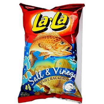 La La Fish Crackers Salt And Vinegar Flavour 100g