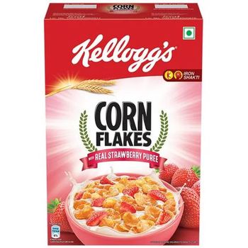 Kellogg's Corn Flakes With Real Strawberry Puree 300g