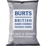 Burt's Sea Salt And Crushed Peppercorns Hand Cooked Potato Chips 150g