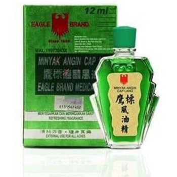 Eagle Brand Green Medicated Oil Minyak Angin Cap Lang 12ml