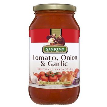 San Remo Tomato Onion Garlic Pasta Sauce 500g