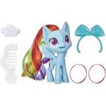 My Little Pony Rainbow Dash Potion Pony Figure 3-inch Blue Pony Toy With Brushable Hair Comb And 4 Surprise Accessories