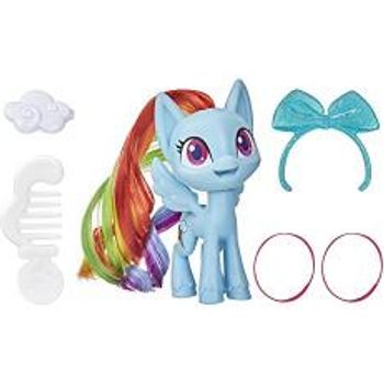 My Little Pony Rainbow Dash Potion Pony Figure 3-inch Blue Pony Toy With Brushable Hair Comb And 4 Surprise Accessories