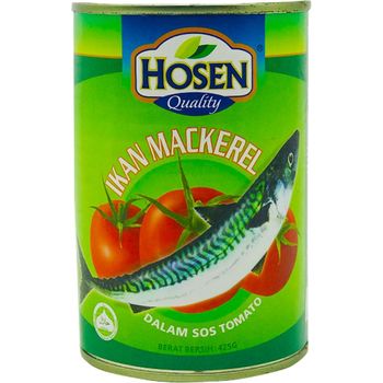 Hosen Mackerel In Tomato Sauce 425g