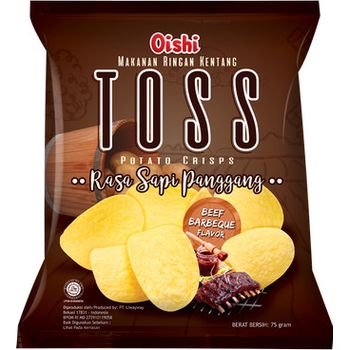 Oishi Toss Potato Chips Roast Beef Flavor 75g