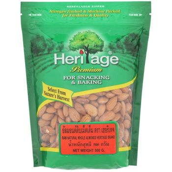 Heritage Natural Almonds 500g