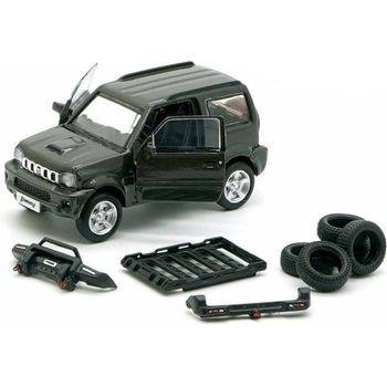 BM Creations Suzuki Jimny JB43 Dark Gray RHD Diecast Car