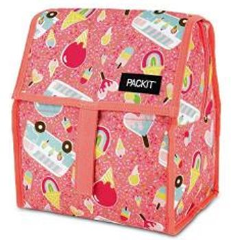 Packit zable Lunch Bag With Zip Closure Ice Cream Social