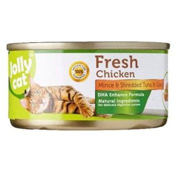 Jolly Cat Canned Food Fresh Minced Chicken & Shredded Tuna 80g