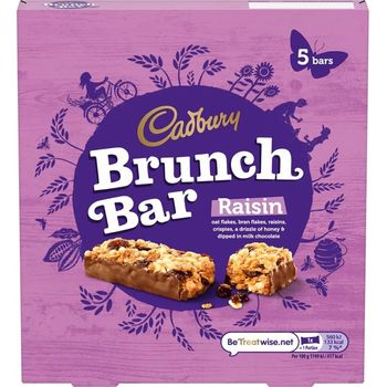 Cadbury Brunch Bar Raisin 6 Pack 192g